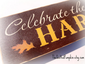 Celebrate the Blessings Harvest Stenciled Shelf Sign, Mantle ...