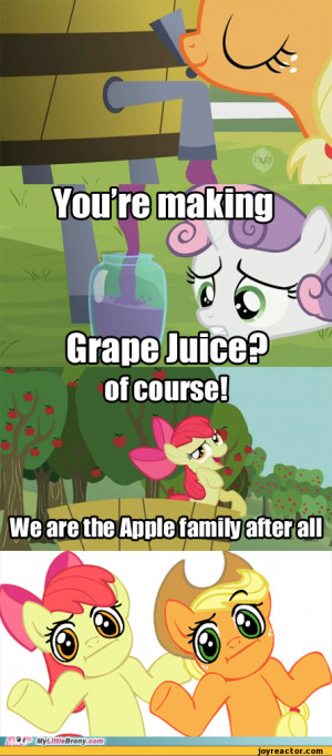 ... juice? / funny pictures :: ponytime :: grape :: juice :: my little