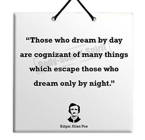 ... Allan-Poe-Quote-Ceramic-Wall-Hanging-Plaque-TILE-Home-Decor-Gift-Sign