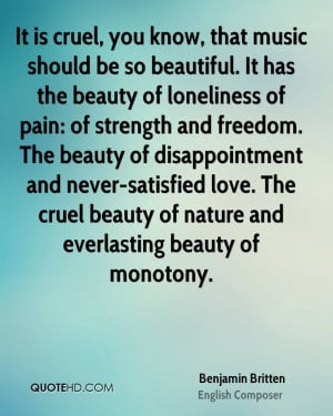Benjamin Britten Nature Quotes