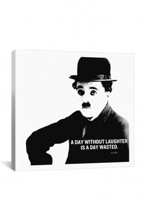 Canvas Print: Charlie Chaplin Quote
