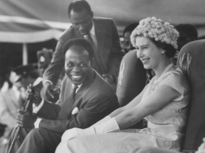 Kwame Nkrumah and Queen Elizabeth II