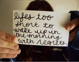 Yeah. Life is just too short. But no matter what, just BE HAPPY ♥