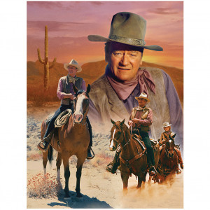 john wayne legendary cowboy challenging 1000 piece jigsaw puzzle john ...