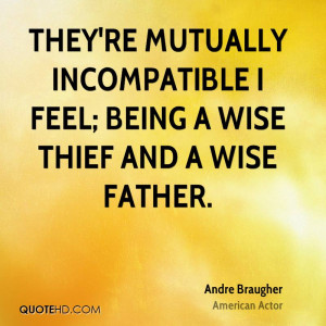 They're mutually incompatible I feel; being a wise thief and a wise ...