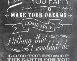Make You Feel My Love - Adele/Garth Brooks Lyrics - 11 x 14 Chalkboard ...