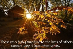 Those Who Bring Sunshine To The Lives Of Others