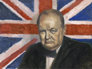 Winston Churchill Painting