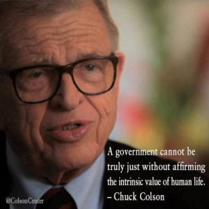 Chuck Colson said it best: 