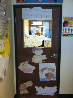 Flora and Ulysses inspired door! Created by the students. More