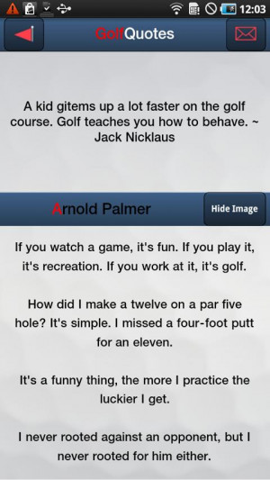 Golf Quotes Top 10 - screenshot