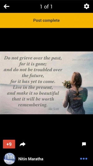 Beautiful quote about the present