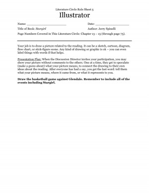 Stargirl Jerry Spinelli Quotes Stargirl lit circle roles 5