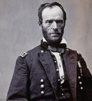Studio portrait of Major General William Tecumseh Sherman (182-1891 ...