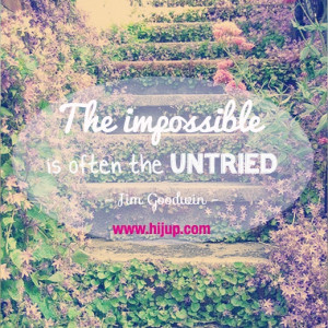 ... is often the untried.
