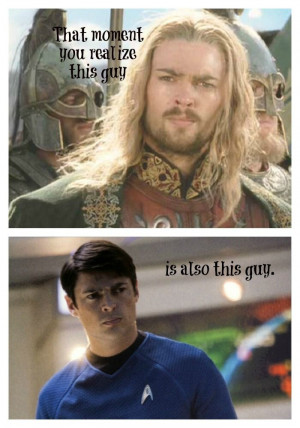 Karl Urban (Eomer and Dr. McCoy): Happy Nerd, Awesome, Watches Stars ...