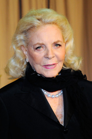 ... lauren bacall actress lauren bacall arrives backstage at the 82nd