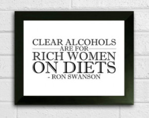 Ron Swanson quote print // 