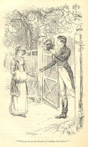 Mr. Darcy & Elizabeth Book illustrations