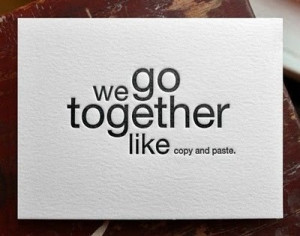 copy, copy paste, couple, design, humor, internet quotes, label, love ...