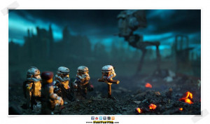 Star Wars Lego Funeral Art