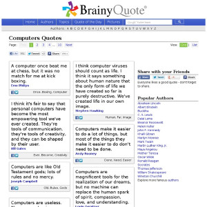 http://www.brainyquote.com/quotes/topics/topic_computers.html