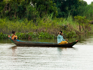Boat ride from Siem Reap to Battambang, Cambodia