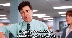 peter gibbons #office space #office space gif #work #ron livingston