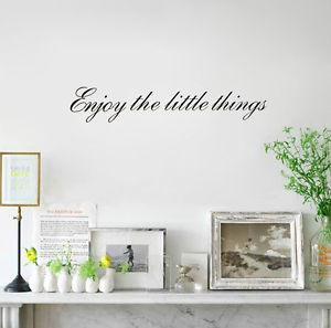 ENJOY-THE-LITTLE-THINGS-Vinyl-wall-quotes-Inspirational-sayings-home ...