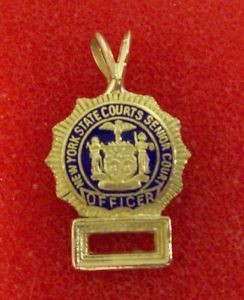 Details about NYS Senior Court Officer Mini Badge with Numbers 14K ...