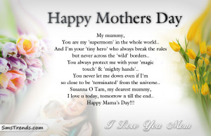Mothers Day Poems From Son To Mother Pics for > happy mothers day