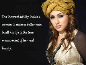 The inherent ability inside a woman to make a better man in all his ...