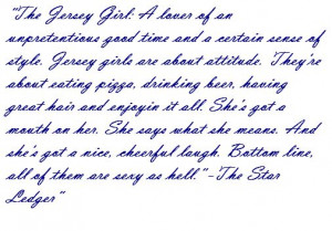 jersey girl quotes - Google Search