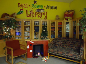 elementary library decorating ideas