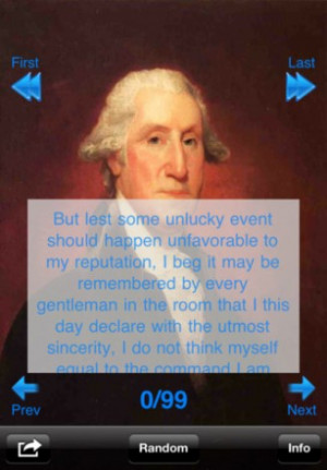 View bigger - George Washington Quotes for iPhone screenshot