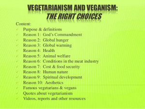 Vegetarianism & Veganism
