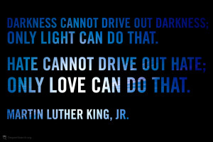 ... light can do that hate cannot drive out hate only love can do that