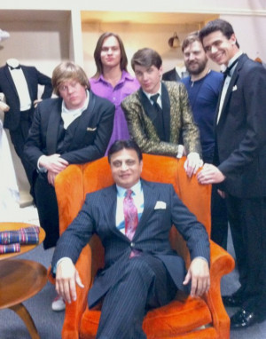 Vince Desai on the set of 'The Inbetweeners', TV Show-MTV