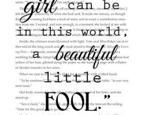 Great Gatsby Quotes Fool ~ Popular items for great gatsby quote on ...