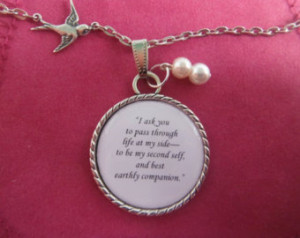 Jane Eyre Mr Rochester Marriage Pr oposal Quote A Pendant Necklace ...