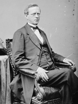 Lyman Trumbull, Illinois senator. Unknown photographer. Public domain.