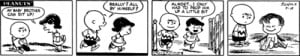 The first appearance of Linus in the strip from September 19, 1952.