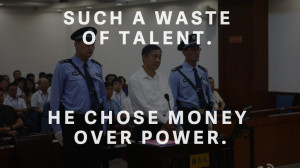 Bo Xilai stands trial for bribery and embezzlement, receiving a life ...