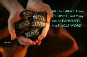 All The Great Things Are Simple