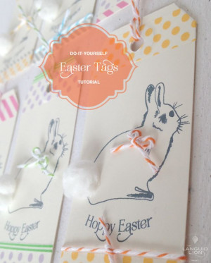 Easter Gift Tag Printable - Omiyage BlogsBunnies Gift, Easter Bunnies ...