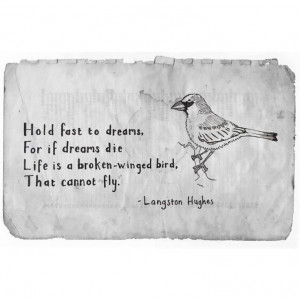 ... Quotes, Dreams Die, Die Life, Broken Wings Birds, Langston Hughes