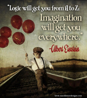 logic will get you from a to z: imagination will get you everywhere ...