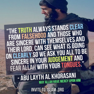 The truth always stands clear from falsehood and those who are sincere ...