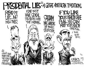 Presidential Lies A Great American Tradition © John Darkow,Columbia ...
