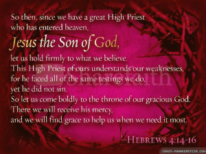 So then, since we have a great High Priest who has entered heaven,